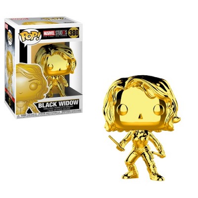 Фігурка-башкотряс Funko Чорна Вдова GOLD | Black Widow GOLD Marvel Stud10s The First Ten Years